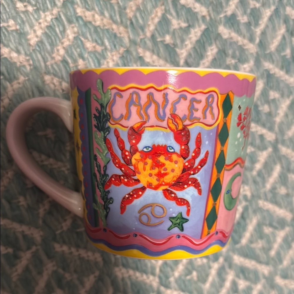 Colorful Cancer Zodiac Mug